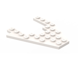 LEGO White Wedge Plate 8 x 8 with 4 x 4 Cutout