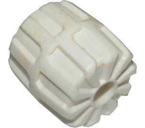 LEGO White Wheel Hard-Plastic Small (6118)