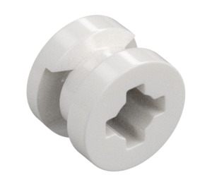 LEGO White Wheel Rim Ø8 x 6.4 with Side Notch (34337)