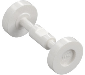 LEGO White Wheels for Trolley / Skateboard (2496 / 88423)