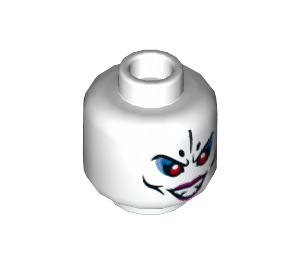 LEGO Weiß Weiß Bone Demon Minifigure Kopf (Einbau-Vollbolzen) (3626 / 78924)