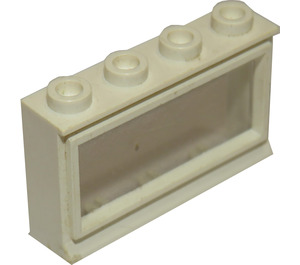 LEGO White Window 1 x 4 x 2 Classic with Fixed Glass and Short Sill