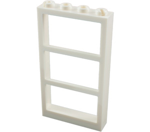 LEGO Weiß Fenster 1 x 4 x 6 Rahmen mit Drei Panes (46523 / 57894)