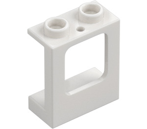 LEGO Blanco Marco de ventana 1 x 2 x 2 con 1 agujero en la parte inferior (60032)