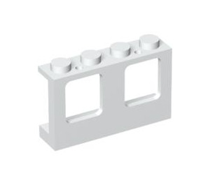 LEGO White Window Frame 1 x 4 x 2 with Solid Studs (4863)