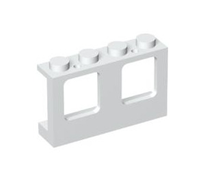 LEGO Bianco Telaio della finestra 1 x 4 x 2 con bottoncini pieni (4863)