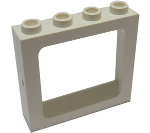LEGO White Window Frame 1 x 4 x 3 Recessed Studs (4033)