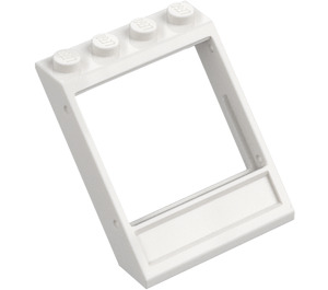 LEGO hvid Vinduesramme 4 x 4 x 3 Tag med Bund Panel (60806)