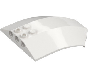 LEGO White Windscreen 6 x 8 x 2 Curved (40995 / 41751)