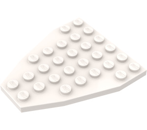LEGO White Wing 7 x 6 without Stud Notches (2625)