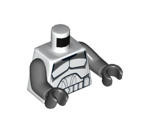 LEGO White Wolf Pack Clone Trooper Minifig Torso (973 / 76382)