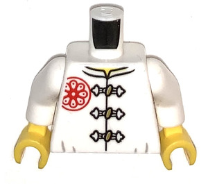 LEGO Wit Wu Teen in Wit Training Gi Minifiguur Torso (973)