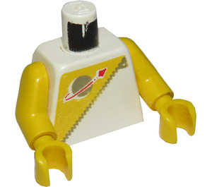 LEGO Weiß Gelb Futuron Torso (973)