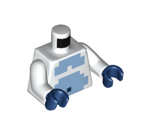 LEGO Hvit Yeti Minifigur Overkropp (973 / 76382)