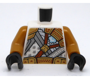 LEGO Wit Zane (Golden Ninja) Torso (973 / 76382)