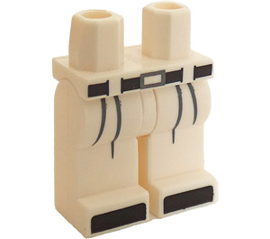 LEGO Hvit Zane Minifigur Hofter og ben (3815 / 34589)