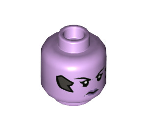 LEGO Widowmaker Minifigure Head (Recessed Solid Stud) (3626 / 46933)