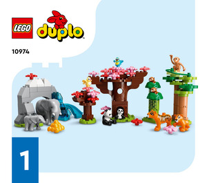 LEGO Wild Animals of Asia Set 10974 Instructions