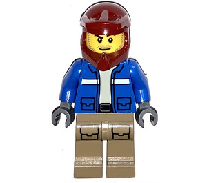 LEGO Wildlife Rescue Driver mit Helm Minifigur