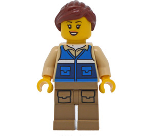 LEGO Wildlife Rescue Kvinne Camp Warden Minifigur