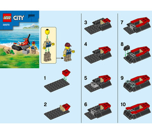 LEGO Wildlife Rescue Hovercraft Set 30570 Instructions