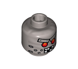LEGO Wiley Fusebot Minifigure Head (Safety Stud) (3626 / 16278)