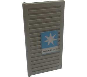 레고 창문 1 x 3 x 5 Shutter ~와 함께 Maersk 심벌 마크 (왼쪽) 상표