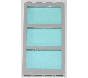 LEGO Fenster 1 x 4 x 6 mit 3 Scheiben und Transparent Licht Blau Fixed Scheibe (6160 / 75336)