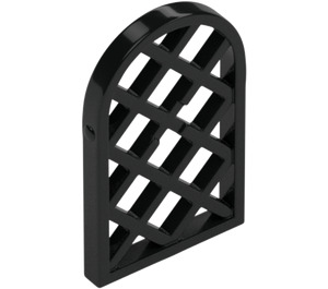 LEGO Fenêtre Pane 1 x 2 x 2.7 Arrondi Haut avec diamant Lattic (29170 / 30046)