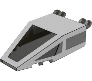 LEGO Pare-brise 4 x 7 x 1.6 avec UCS Y-Aile Cockpit Modèle Autocollant (30372)