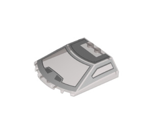 LEGO Parabrisas 6 x 6 x 1.3 Curvo con Gris 75338 (2683 / 103548)