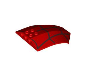 LEGO Windscreen 6 x 8 x 2 Curved with Spider Web (40995 / 106206)