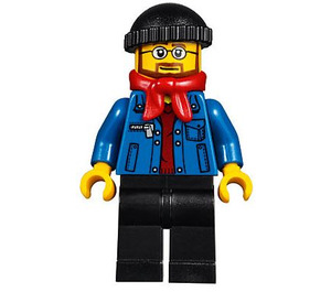 LEGO Winter Holiday Train Station Bus Driver Minifigure