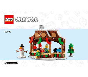 LEGO Winter Market Stall Set 40602 Instructions