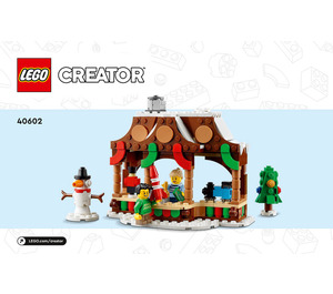 LEGO Winter Market Stall 40602 Инструкции