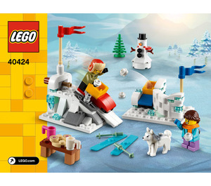 LEGO Winter Snowball Fight Set 40424 Instructions