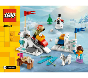 LEGO Winter Snowball Fight 40424 Instruktioner