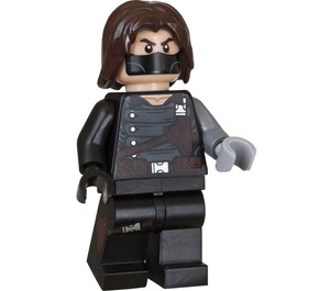 LEGO Winter Soldier with Black Suit and Mask Minifigure