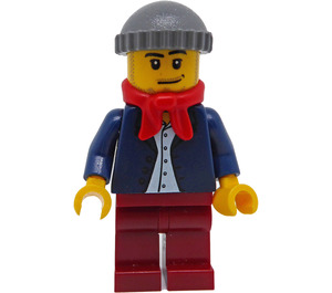 LEGO Winter Village Musician mit Schal Minifigur