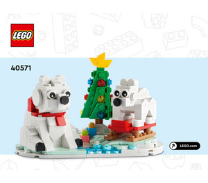 LEGO Wintertime Polar Bears Set 40571 Instructions