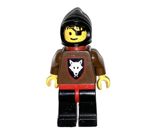 LEGO Wolf Bandit Zwart Kap Rood Cape minifiguur