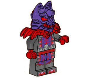 LEGO Wolf Maske General Minifigur