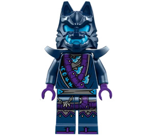 LEGO Lobo Máscara Warrior con Dark Azul Máscara y Hombreras Minifigura