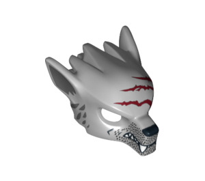 LEGO Wolf Mask with Stubble and Dark Red Gashes (11233 / 12828)