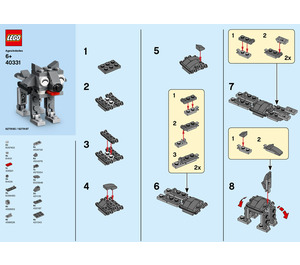 LEGO Wolf Set 40331 Instructions