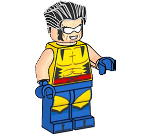 LEGO Wolverine with Blue Legs and Hair Minifigure