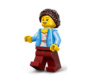 LEGO Žena - Bright Světlo Modrá Cardigan Minifigurka