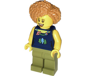 LEGO Kvinne (Coiled & Parted Hår) Minifigur