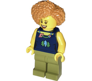 LEGO Woman (Coiled & Parted Haar) minifiguur