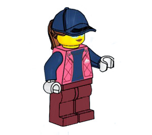 LEGO Woman - Coral Jacket minifiguur